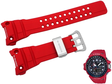 Oryginalny pasek Casio G-Shock Gulfmaster GWN-1000RD-4A GWN-1000RD GWN-1000 czerwony